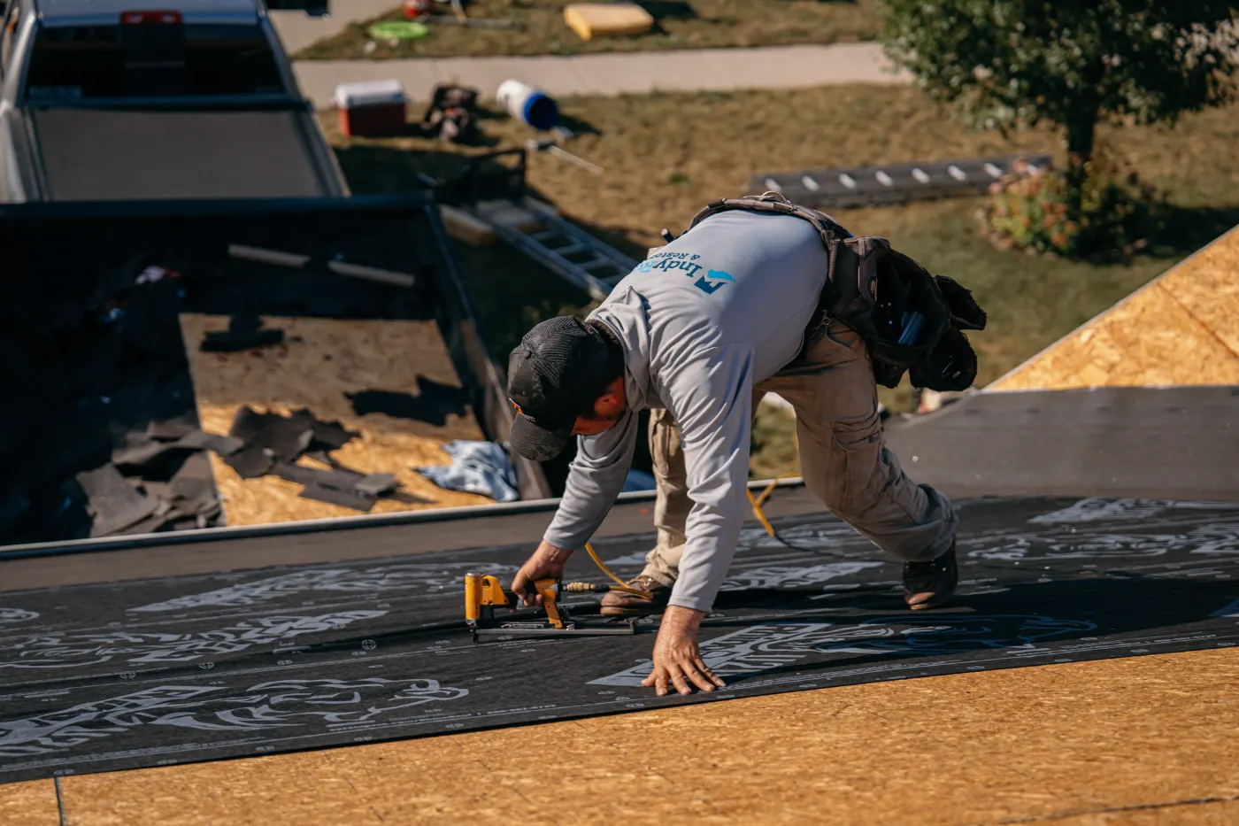 Commercial roof inspection documented in Bicknell